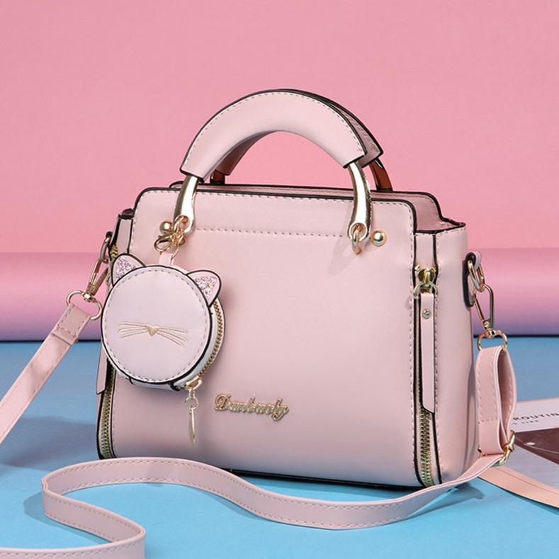 Loving Stranger Mode veelzijdige dames crossbody tas pure kleur eenvoudige schoudertas zwart