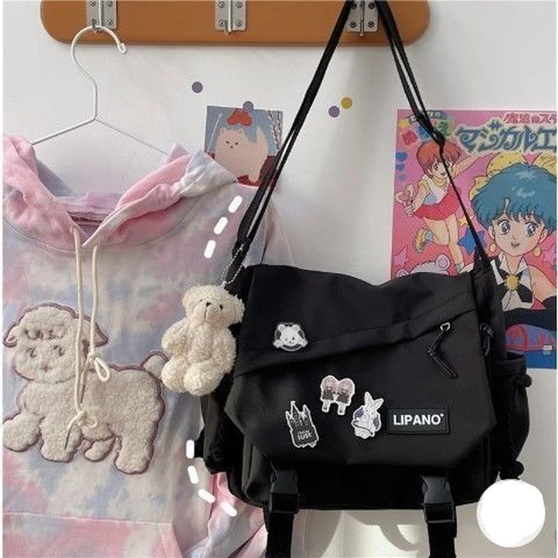 JONNDO Koreaanse schoudertas Japanse retro Messenger Bag Student Messenger Bag