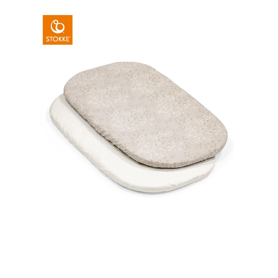 Stokke Snoozi™ hoeslaken 2-pack paardenbloem beige en vanille Cream