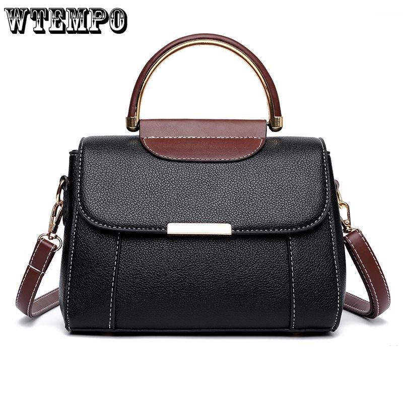 WTEMPO Dameshandtas Niche-ontwerp Botsingkleur Kleine tassen Modieuze en veelzijdige damesschoudercrossbodytas 21.5*10.5*14.5cm wit