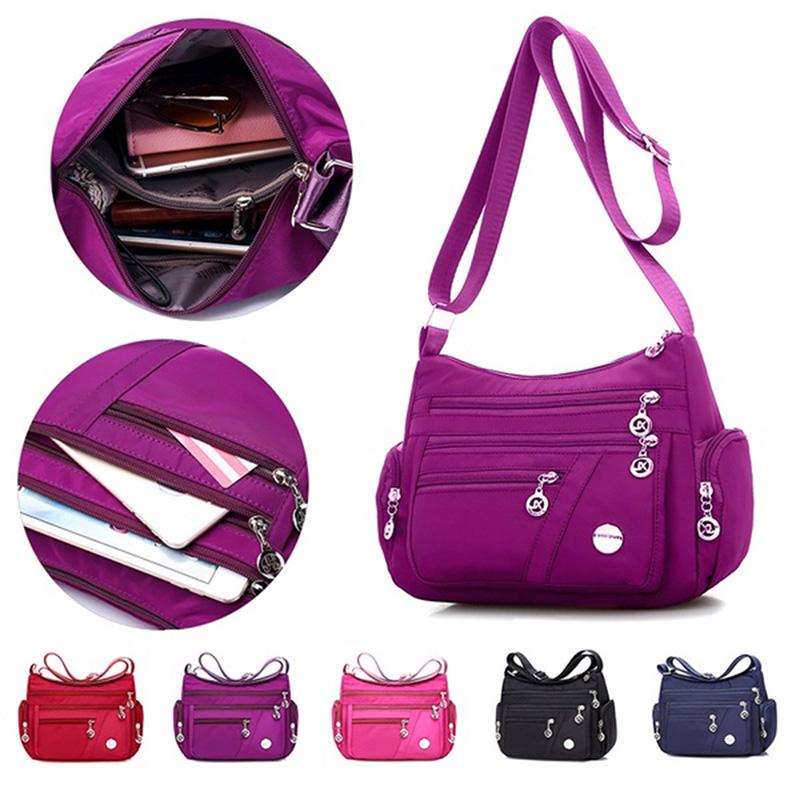 Lovely Home For Family Damesmode Nylon Messenger Single Shoulder Crossbody Reistas Waterdichte Tassen