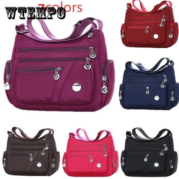WTEMPO 7 kleuren waterdichte nylon tas mode vrouwen enkele schoudertas crossbody tas casual messenger bag