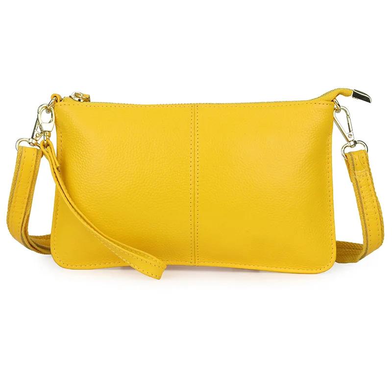 Today bag Vrouwen Echt Leer Dag Clutches Snoep Kleur Schoudertas Dames Mode Crossbody Tassen Kleine dames handtassen Clutch bolsos
