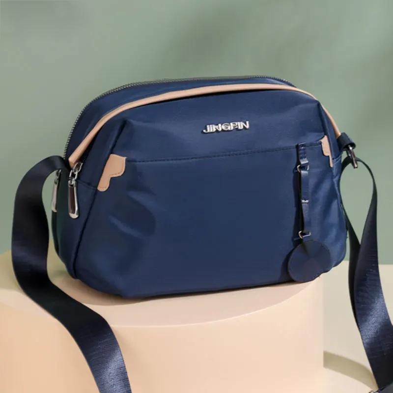 RUWB BAGS Tassen voor dames Casual lichte praktische vrouwelijke schoudertassen Hoge kwaliteit nylon Crossbody Pack Designer zomermeisjes Messenger Bag zwart