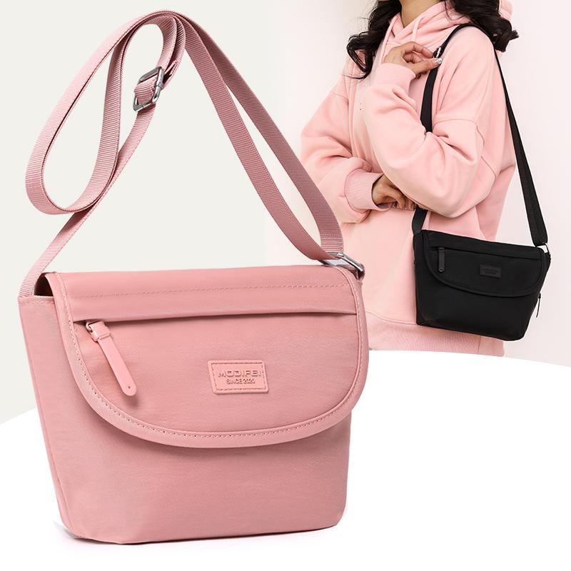 RUWB BAGS Casual Vrouwen Schouder Messenger Bag Dames Oxford Rits Emmer Handtassen Pakket Vrouwelijke Kleine Capaciteit Reis Crossbody Tassen zwart