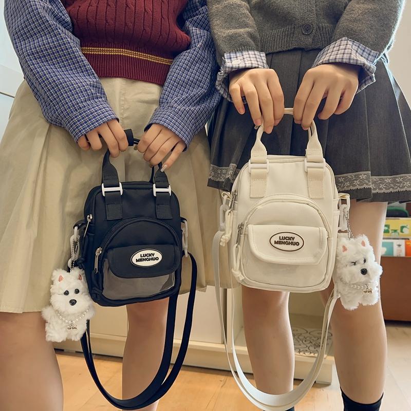 Kuluosidi Effen kleur Handtas Dames Lichtgewicht Crossbody Tas Studenten Schoudertas Mobiele telefoon tas kaki