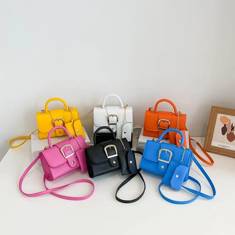 Enjoytime H Stijlvolle kleine handtassen en portemonnees Schoudertassen voor dames Casual flap Crossbody-tassen Tassen met handgreep aan de bovenkant zwart