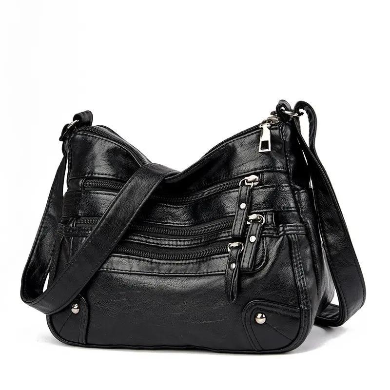 Exotic Tassen voor vrouwen 2023 Nieuwe luxe handtassen Veel zakken Grote crossbodytassen Pu-leer Hoge capaciteit damestassen Designerhandtassen zwart
