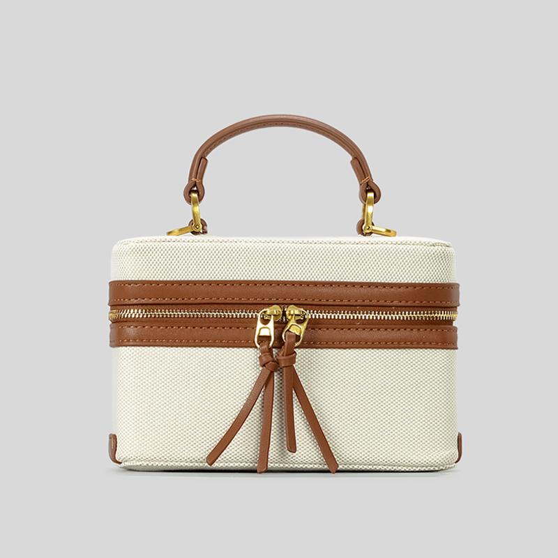 Alice Fashion Clothes Fashion Box Dames Handtassen Designer Dikke Canvas Schouder Crossbody Tassen Casual Lente en Zomer Kleine Handtassen zwart