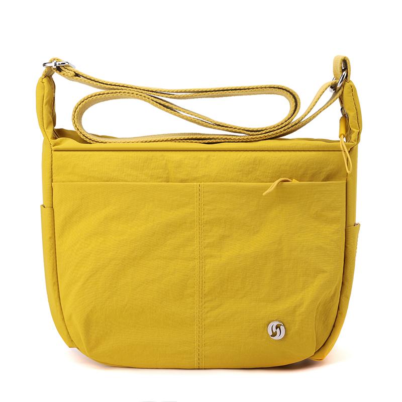 RUWB BAGS Nylon doek casual kleine crossbody tas vrouwen lichtgewicht casual messenger bags 2024 winter nieuwe eenvoudige mode forens schoudertas vrouwen's tas geel