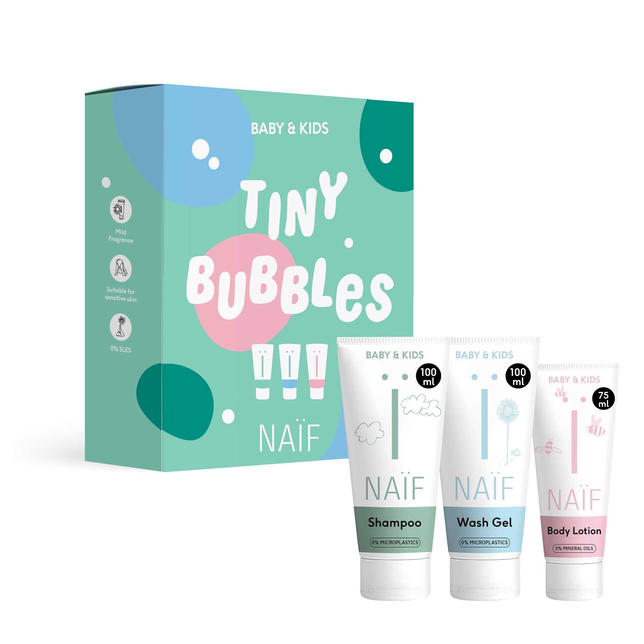 Naïf Care - Tiny Bubbles Essentials Set