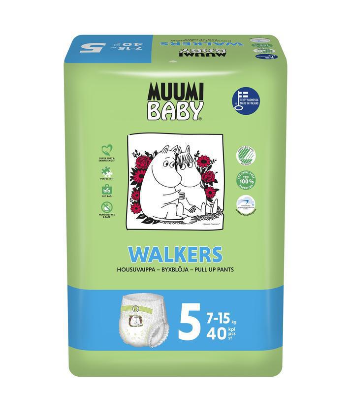 Muumi Baby Ecologische luierbroekjes maat 5 7-15 kg 40 stuks