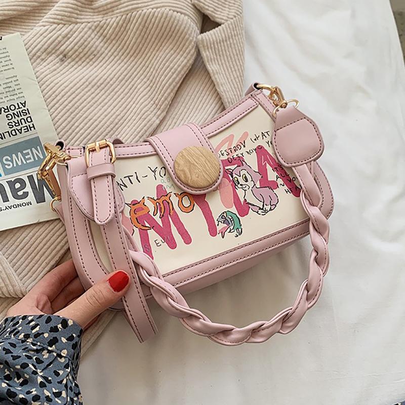 Fancy Lady Kleine vierkante tas Damestas Lente en zomer Nieuwe trendy crossbodytas met textuur, enkele schouder, okseltas one size