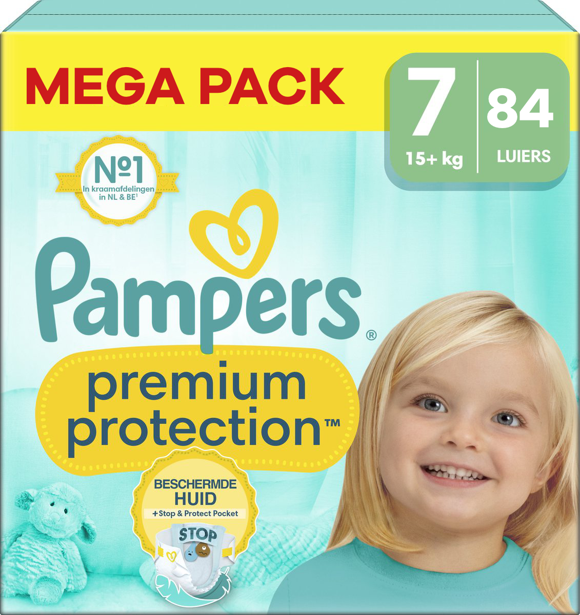 Pampers  Premium Protection - Maat 7 - Mega Pack - 84 luiers - 15+ KG