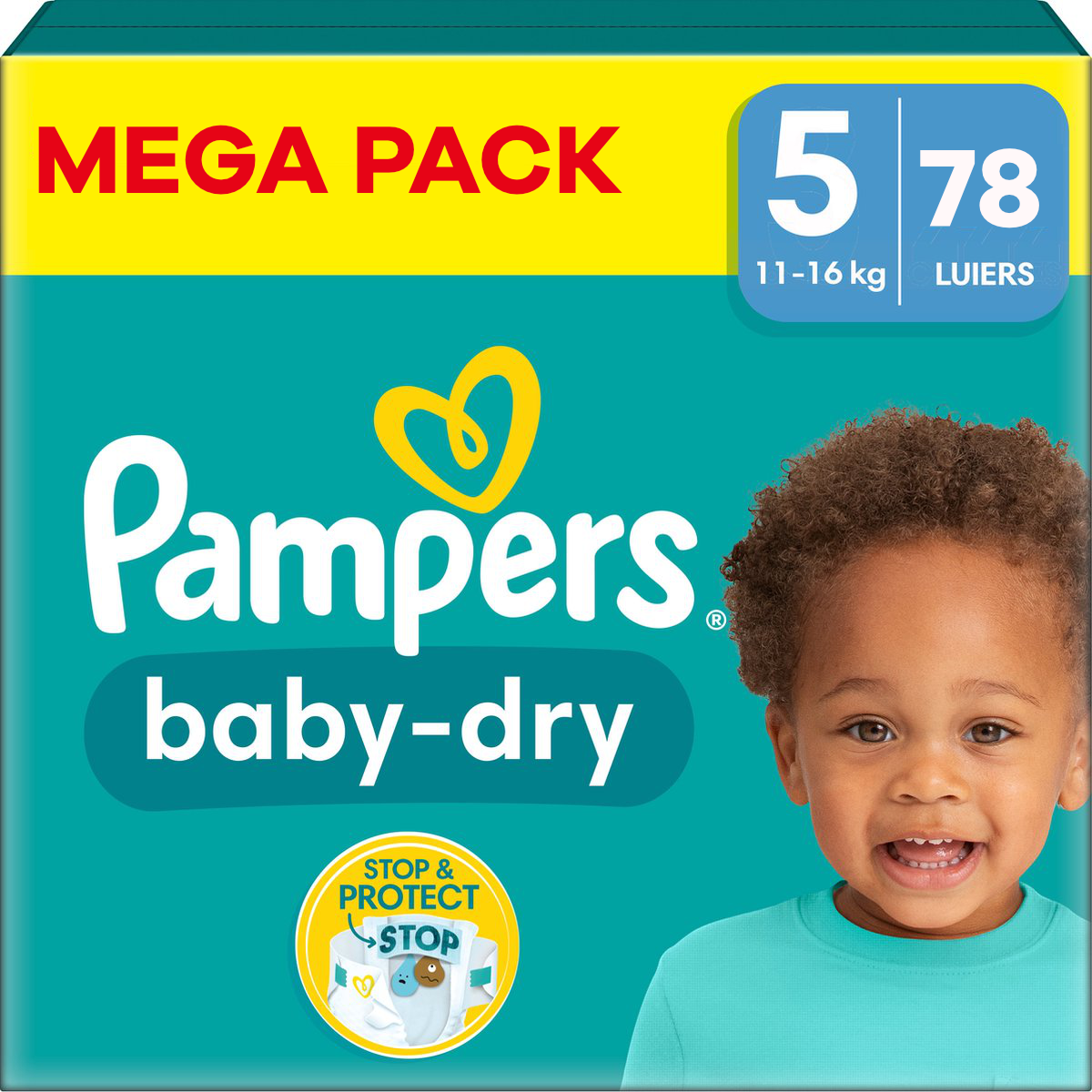 Pampers  Baby Dry - Maat 5 - Mega Pack - 78 stuks - 11/16 KG
