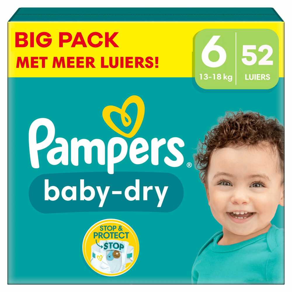 Pampers  Baby Dry - Maat 6 - Big Pack - 52 stuks - 13/18 KG