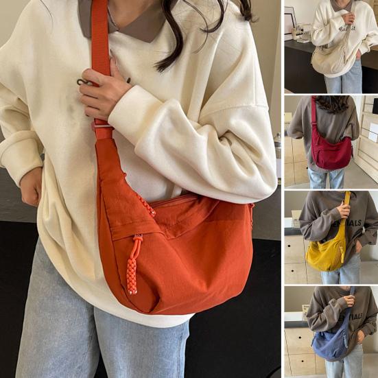 Piaoliangwa Dames crossbodytas met verstelbare riem, grote capaciteit, Dumplingtas met ritssluiting, multi-pocket ontwerp, schoudertas voor dagelijks gebruik groen