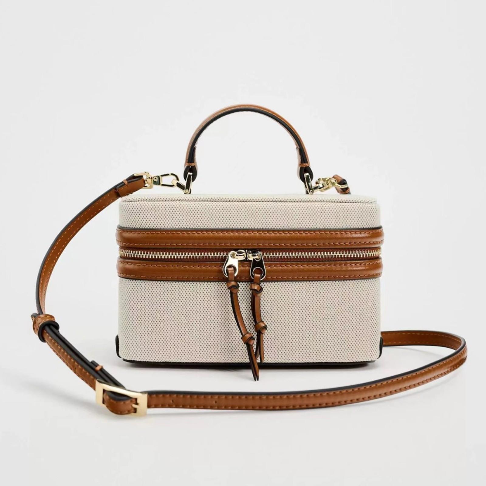 Ximalaya Draagbare harde mode kleine vierkante tas voor dames, schoudertas en crossbodytas One Size kaki