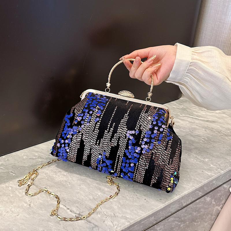 Sports bag Luxe clutches met pailletten voor dames, kettingtassen, vrouwelijke schoudertas