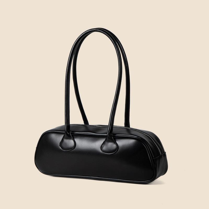 Sports Trend Bag Niche Design Baguette Tas Zomer Luxe Zin Alles Simpel Retro Draagbare Kussentas zwart