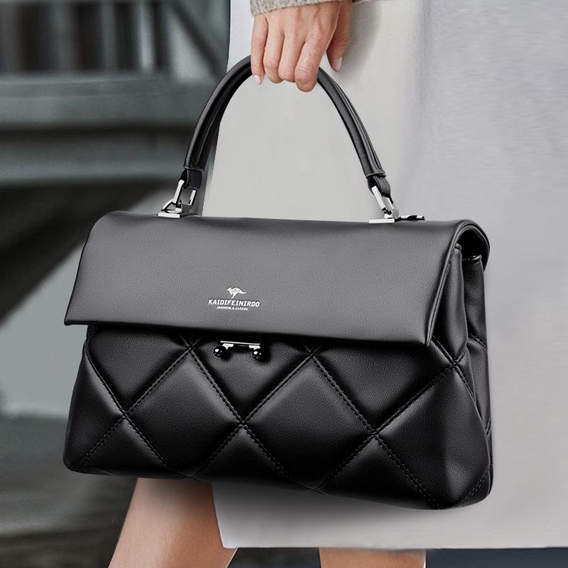 Sports Trend Bag Handtas voor dames van middelbare leeftijd, sfeervolle crossbodytas, trendy schoudertas voor dames zwart