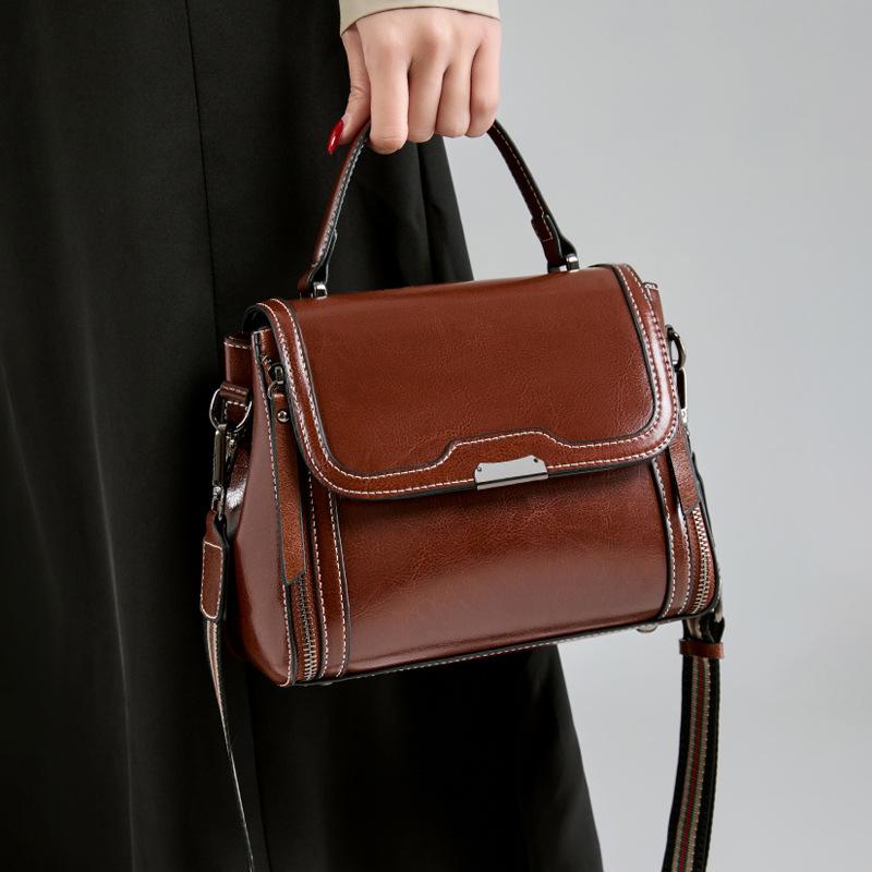 Sports Trend Bag Echte leren damestas, damestas, damestas, damestas, handtas, schoudertas pauwblauwe kleur