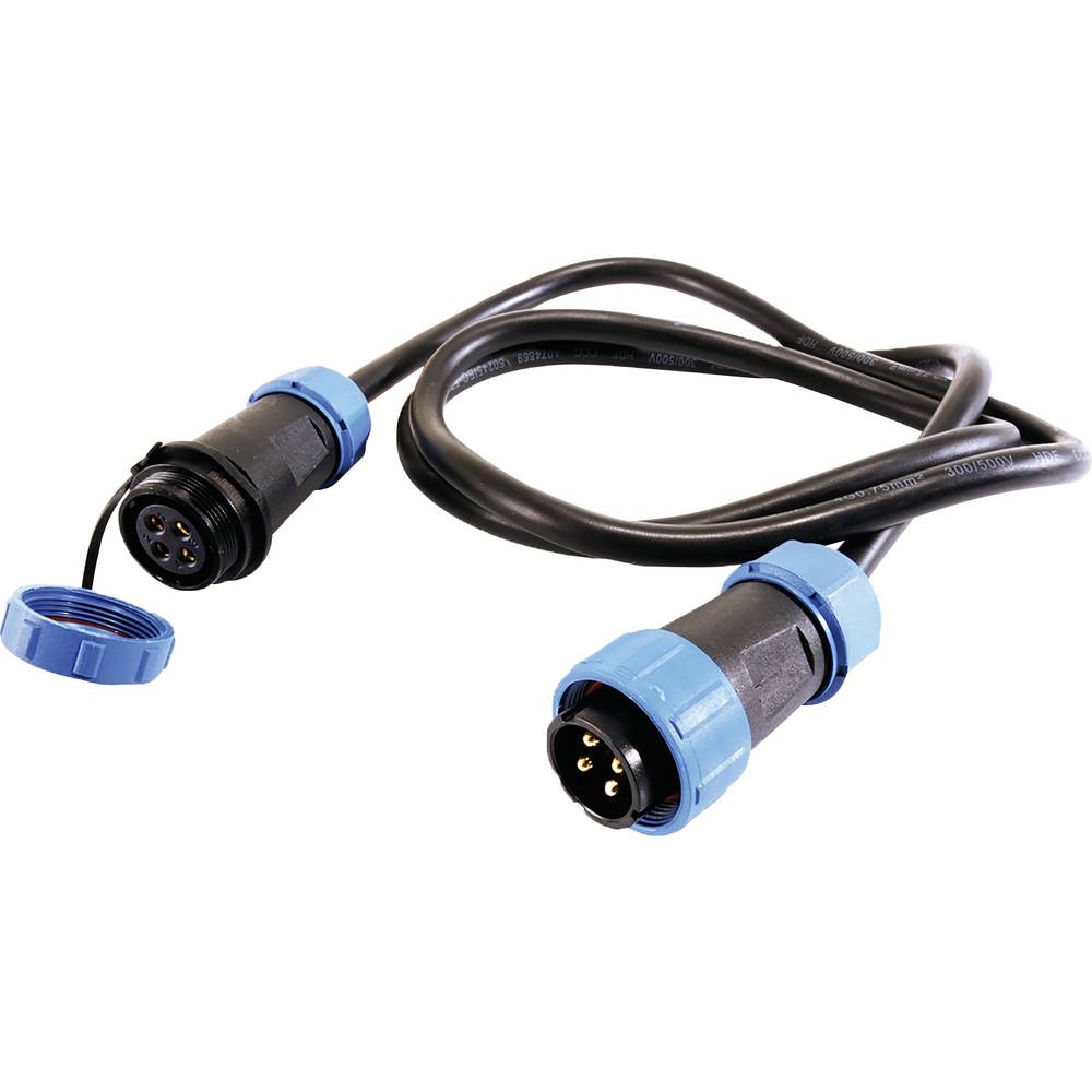 Deko Light 940046 Ronde connector afgewerkt Stekker, recht Totaal aantal polen: 4 1 stuk(s)
