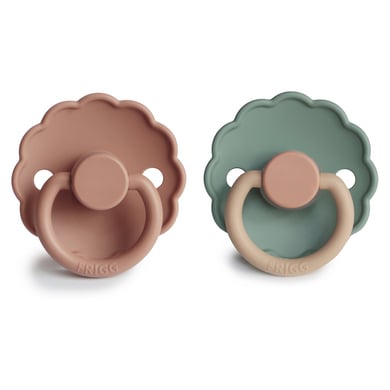FRIGG Daisy siliconen fopspeen Rose Goud / Wilg 0-6 maanden