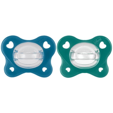 Chicco Fopspeen PhysioForma Dual Soft 16-36 maanden in blauw