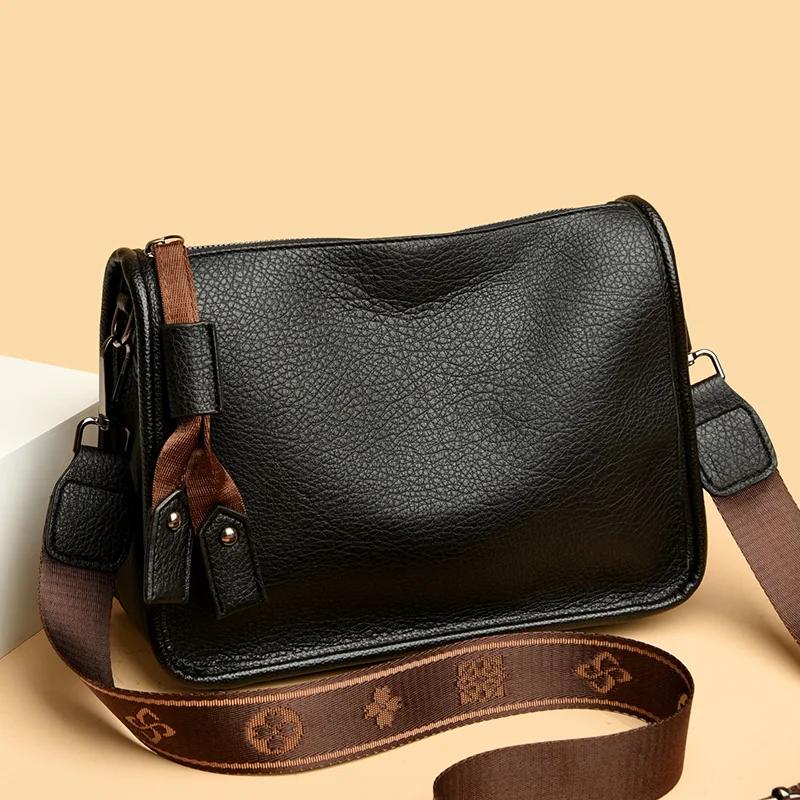 Sports bag Echte leren tas voor dames, luxe zachte leren schoudertassen van hoge kwaliteit voor dames, vrouwelijke messenger bag, mode