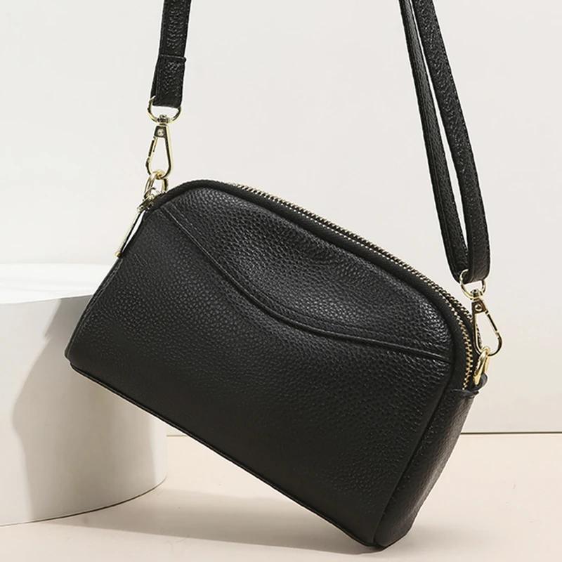 Sports bag Echte leren tas voor dames, dames schoudertassen, luxe koeienleren koerierstas, damestassen