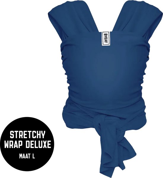 Merkloos Stretchy Wrap Deluxe Ergonomische Draagdoek - Rekbare Draagdoek voor Newborn tm 18kg - 100% Organisc