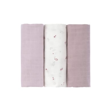 Lässig Swaddle & Burp 3-pack mousseline doeken L Berries