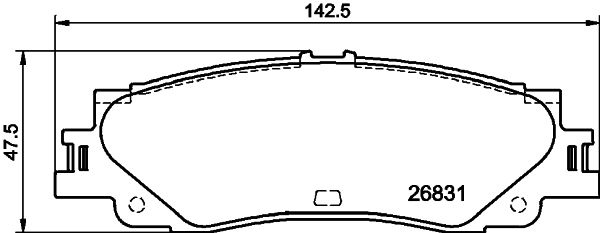 Toyota Remblokkenset, schijfrem
