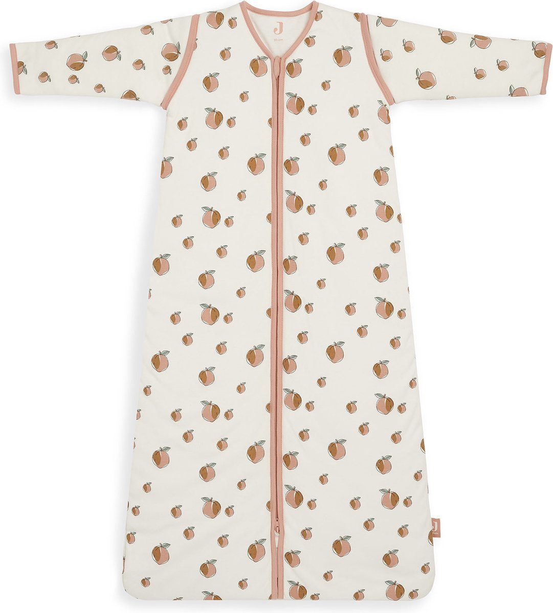 Jollein  90 cm - Baby Winterslaapzak Met Afritsbare Mouw - Peach