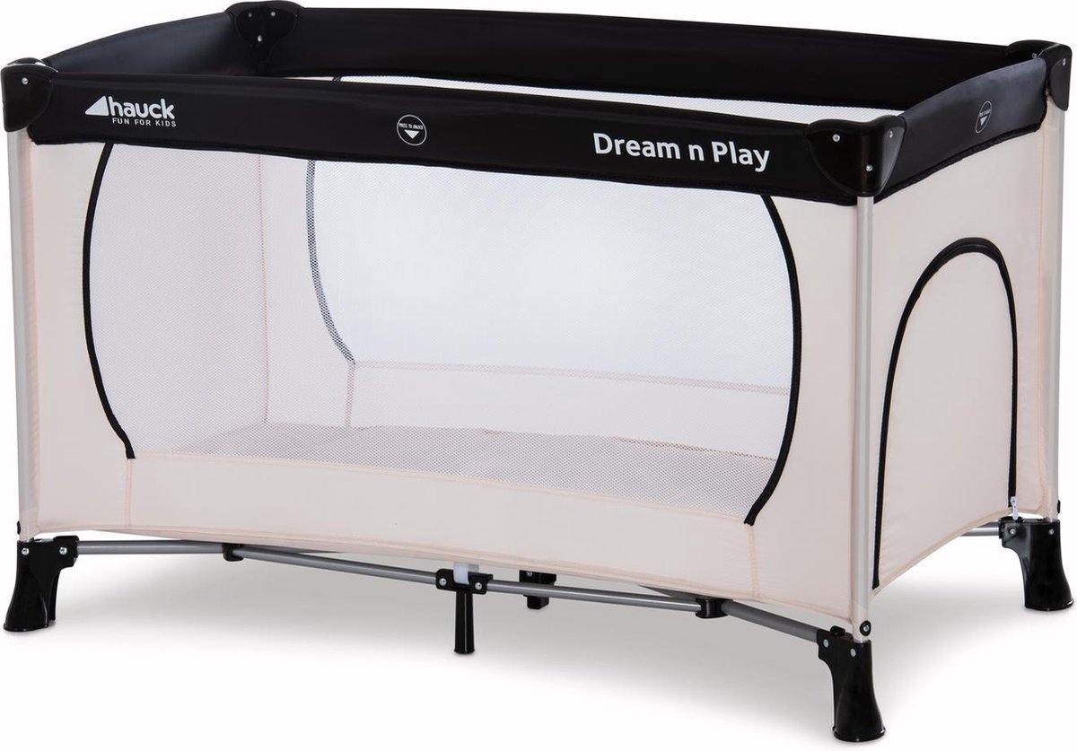 Hauck Dream N Play Plus Campingbedje 120x60cm - Beige/Grey