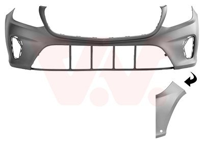 Mercedes-Benz Voorbumper In Primer