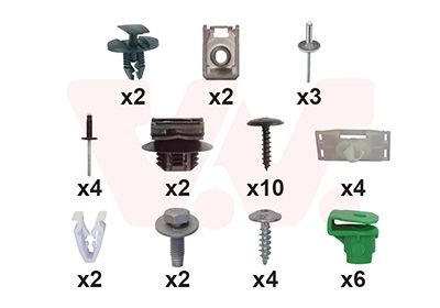 Peugeot Montageset Achterbumper