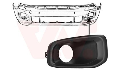 Jeep Luchtgrille Onder L.