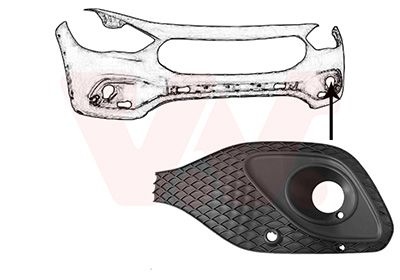 Mercedes-Benz Luchtgrille Onder L.
