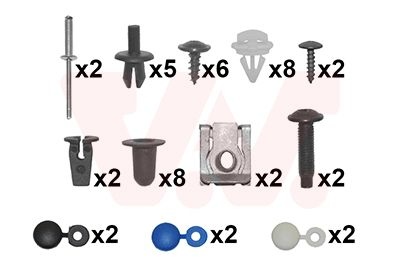Volkswagen montageset voorbumper