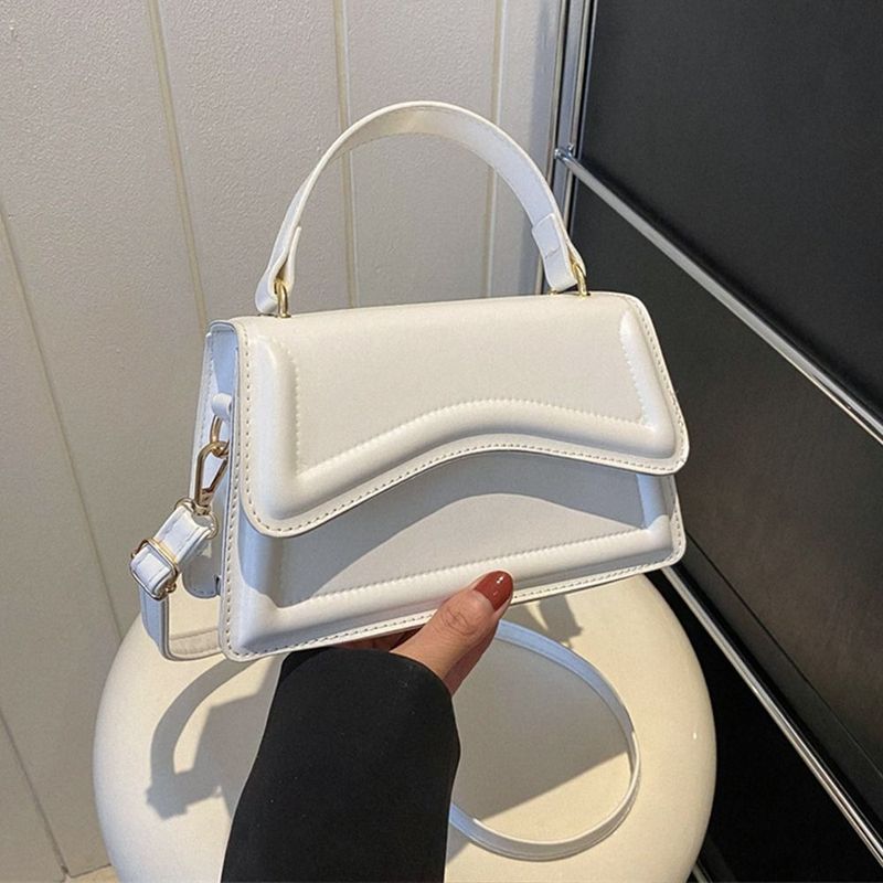 Home Whispers Mode vierkante handtas voor dames, PU leren crossbody tas, elegante schoudertas voor dagelijks gebruik blauw