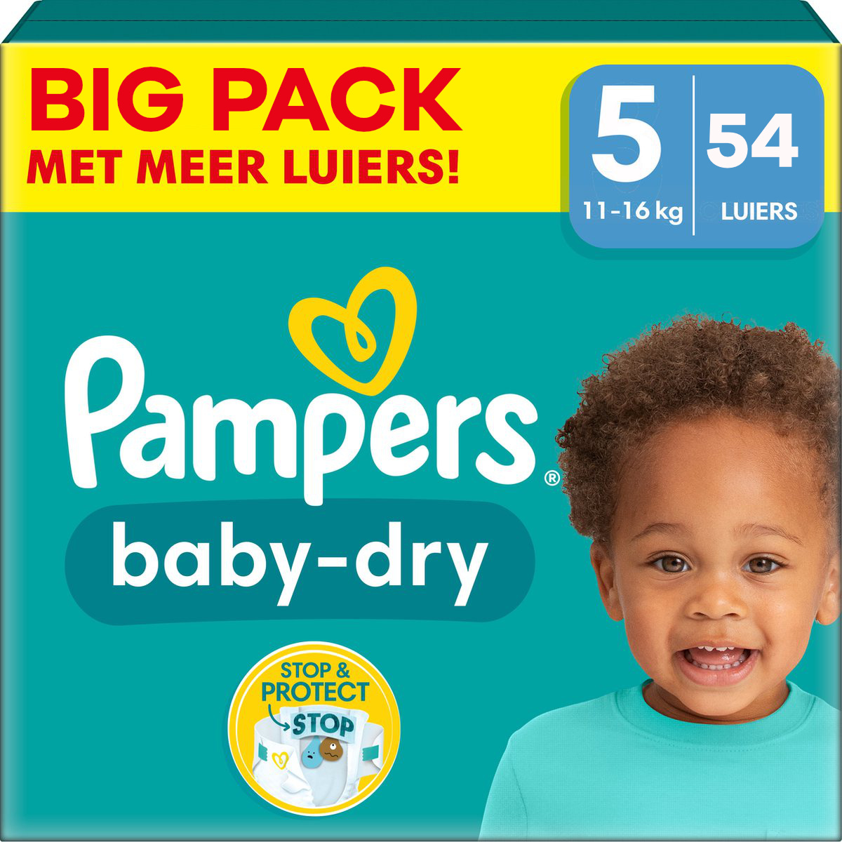 Pampers  Baby Dry - Maat 5 - Big Pack - 54 stuks - 11/16 KG