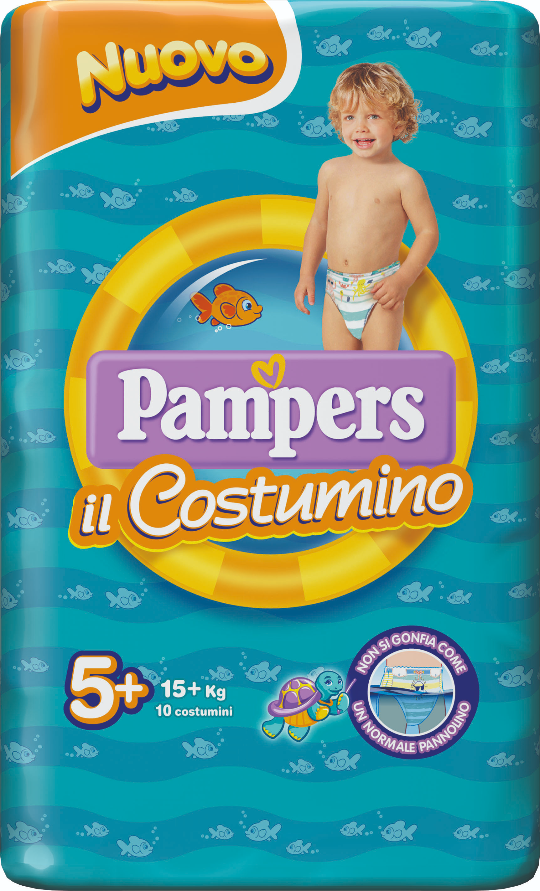 Pampers  il Costumino - Wegwerp Zwemluiers - Maat 5+- 10 stuks - 15+ KG