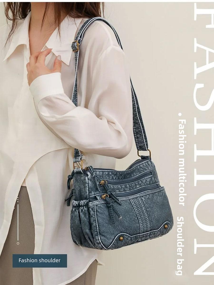 Challenge Hoge Kwaliteit Dames Draagtas Vrouwen Schoudertas Crossbody Tas 2023 Nieuwe Eenvoudige Multi Compartiment Vrouwen Tas Handtassen one size zwart
