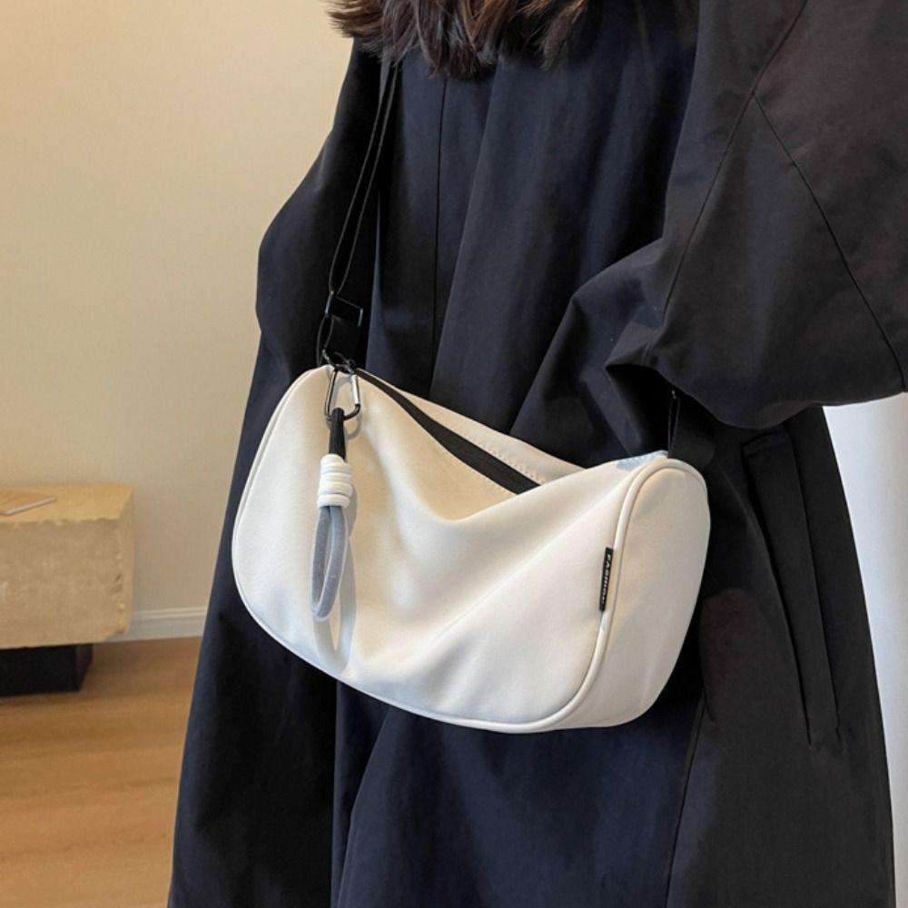 Shunhong with Short Lanyard Pendant Light Soft Nylon Bag Korean Style Shoulder Bag  Travel blauw
