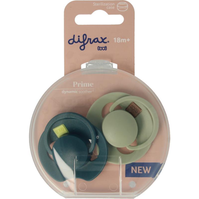 Difrax Fopspeen prime 18+ maanden assorti 2st