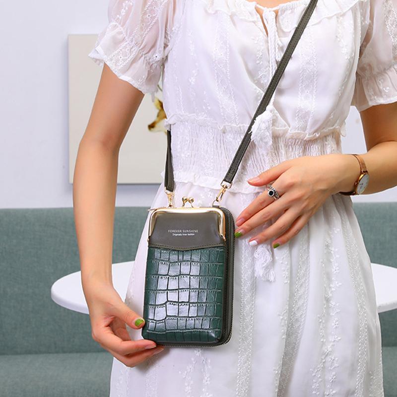 Versatile bag Dames kleine handtas Mode Dames Crossbody Tassen Lange portefeuilles PU lederen schoudertas Messenger Bag Kaart Telefoon Clutch Portemonnee
