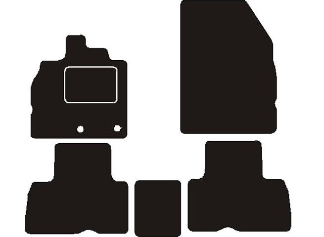 Renault Automatten passend voor  Scenic III 5-drs m/z verstelbare middenconsole 2009-2011