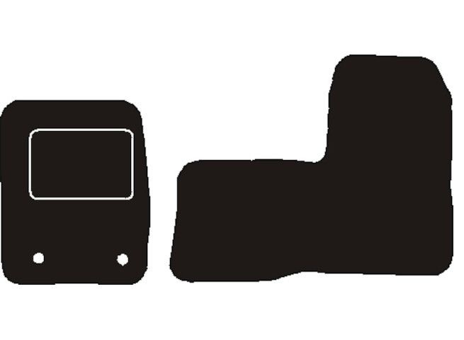 Ford Automatten passend voor  Transit Custom dubb. cabine voorset 2012